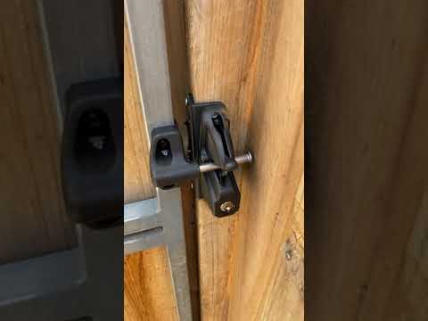 Gate lock installation. Lock latch Delux. Human Key Locksmiths Melbourne