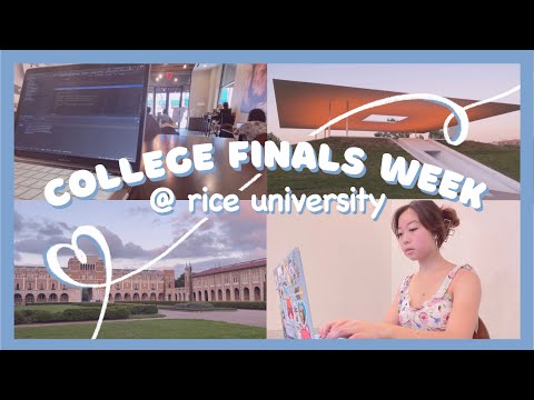 📚📝 College Finals Week Vlog @ Rice University | Dead 💀 Week | Spring 2022