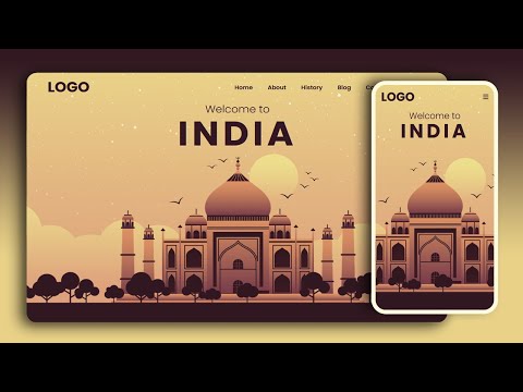 How to Make a Responsive Website Using HTML CSS and JavaScript | GSAP Animation