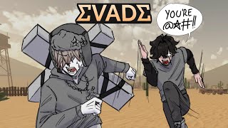 Evade clips that made me fall OUT of my CHAIR... | Roblox VC funny moments