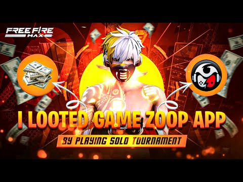 I LOOTED☠️ GAME ZOOP APP 🥵 BY PLAYING SOLO TOURNAMENT 🏆@Game-Zoop #freefire #tournament #trending