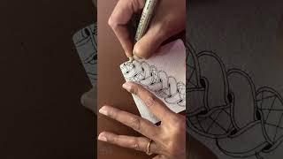 Zentangle Mini Project #tangledtanglesseries #choo #yincut #xsandorbs #bales #tripoli