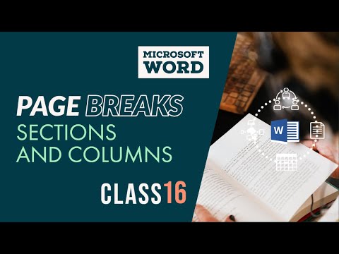 Page Break Section and Columns in Microsoft Word 2019 by Sir Shafiq Class 16