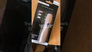 Dollar Tree Electric Nail File? 💅🏼 #dollartreefinds #naturalnails #gelnails #nailfile #diygelnails