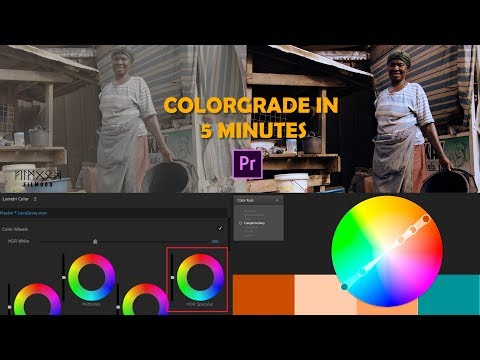 SUPER EASY WAY TO CINEMATIC COLOR GRADE IN 5 MINUTES. (Premiere Lumetri)