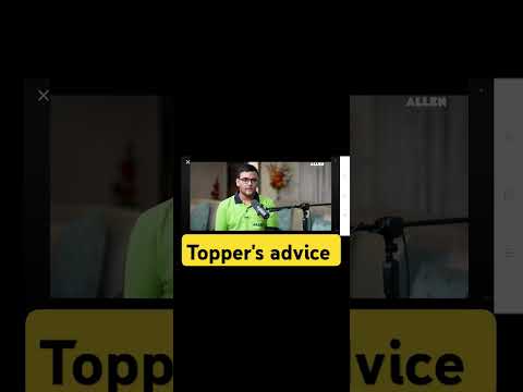 JEE advanced preparation strategy | topper's suggestion | JEE ADVANCED TOPPER | JEE ADVANCED 2026