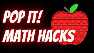 Pop It! Math Hacks Learn, Teach, Practice, Hack Multiplication & Number Recognition