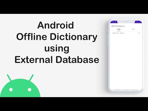 Android Dictionary tutorial part 2