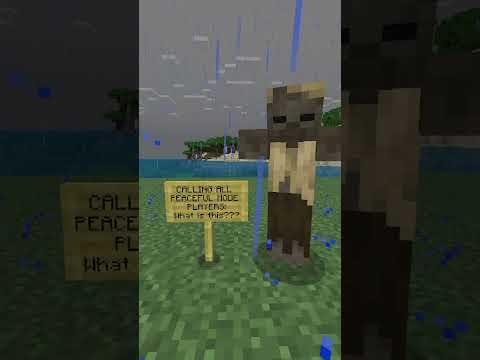 Maybe the creeper was a bit too iconic... 😅 #minecraft #gaming  #rain #minecraftmeme