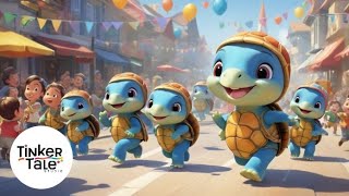 Turtle Time – A Slow and Steady Toddler Song | Tiny Tunes Time 