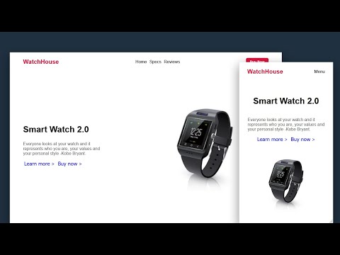Responsive Product Landing page website from scratch with HTML and CSS for beginners