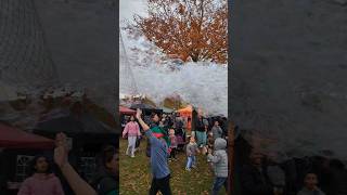 Giant bubble play #happymoments #shorts#bubbles #bubbleshootertrick