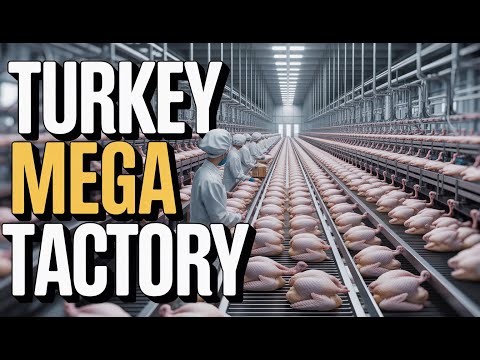 Incredible Modern Turkey Processing Factory: From Farm to Thanksgiving Table In Giant Scale