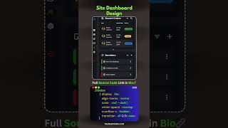 Responsive Dashboard Design #coding #coder #codinglife #codingbootcamp #codingisfun #codingislife