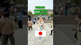 Things Japanese DON'T Do and It SHOCKS FOREIGNERS 🤯 #japan #tokyo #shorts #travel