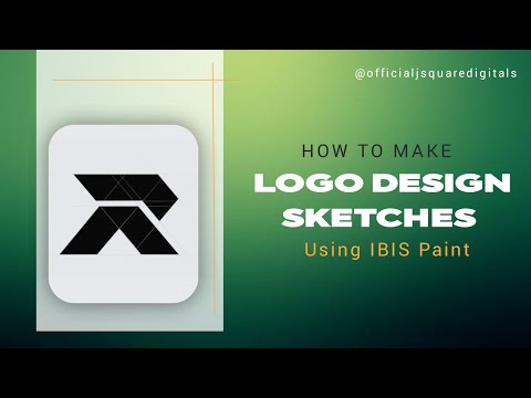 How to Make Logo Design Sketches on Mobile – IbisPaint X Tutorial