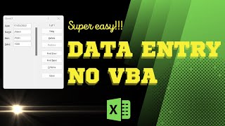 Super Easy Data Entry - No VBA Needed! Excel Tutorial