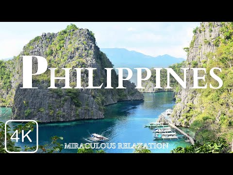 PHILIPPINES 4K -Miraculous Relaxation Music With Beautiful Nature / Calming Music / Stress Relief