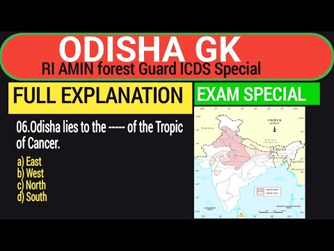 Odisha GK for OSSC Ri Amin icds exam