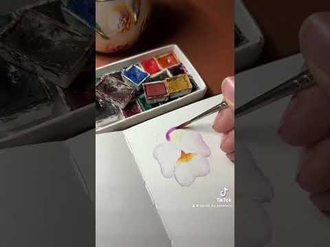 Bratki 1/3 #watercolorpainting #akvarel #art #aestheticart #painting #akwarele #paintingstyles