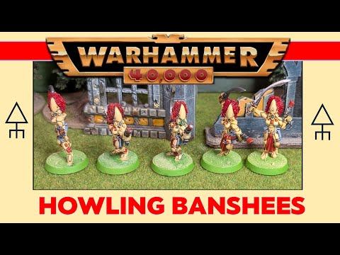 Howling Banshees Eldar - Painting, history, old rules | Warhammer 40k 2nd edition