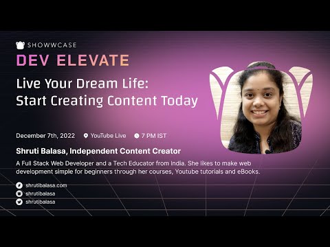 Live your dream life: Start creating content today