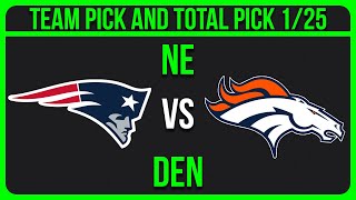 Patriots vs Broncos NFL AFC Championship Picks | NFL Picks Today 1/25/26