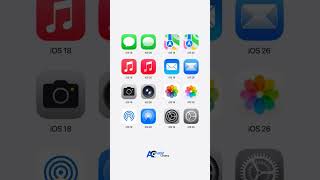 📱 iOS 26 vs iOS 18 — 🍎👇#iOS26 #iOS18 #Apple #iPhone #AppIcons #iOSDesign #AppleUpdate #iOSComparison