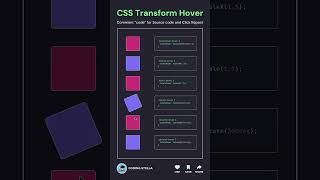 CSS transform hover code 💻