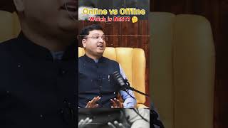 😱ONLINE Vs OFFLINE COACHING- Which is BEST?🤔ft.@MotionNVSir #shorts #kotacoaching #online #offline