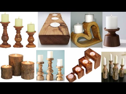 125 DIY Rustic Wooden Candle Holder Ideas