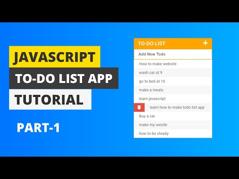 Build a To-do list | from scratch | part-1