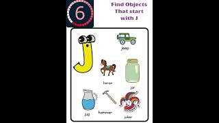 Find the Objects That Start with J! #AlphabetLearning #KidsLearning #FindTheObjects