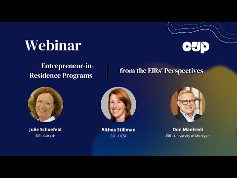 Entrepreneur-in-Residence Programs - from the EIRs' Perspectives