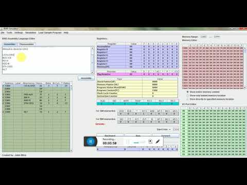 Addition of two 8 bit numbers