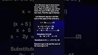 Tamil Nadu 9th Std Math Solutions: : Exercise 3.11 Q2 Algebra - Linear Equations -substitution