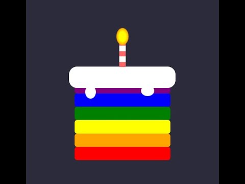 Magical Rainbow Birthday Cake