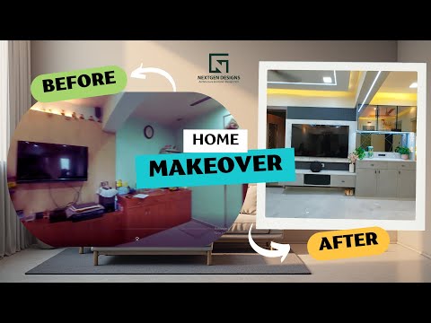 2BHK Home Interior | Before and After | #nextgendesign #interiordesign