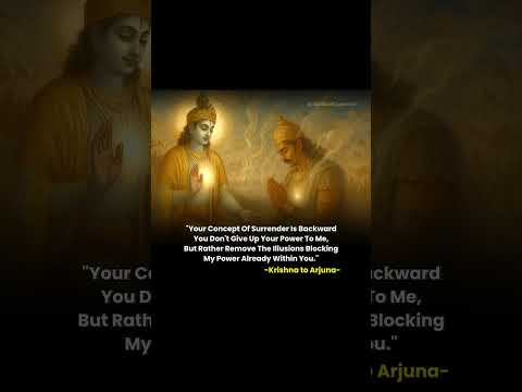 Krishna Told Arjuna: “Surrender Isn’t Weakness — It’s Clarity.” 👁️#BhagavadGita #SpiritualShorts