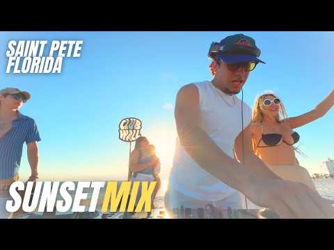 playing house music on the beach until people dance