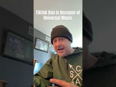 Tiktok ban is because of universal music group and their greed #musicindustry #shorts