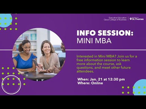 Mini MBA Information Session