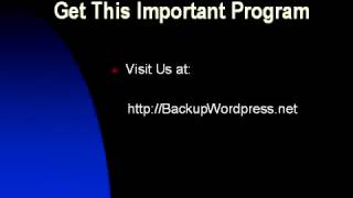 Backup Wordpress In Cpanel