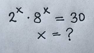 Solve for x in this nice exponential equation | Math Olympiad Mathematics