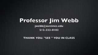 COSC 1301 Introduction to Personal Computing