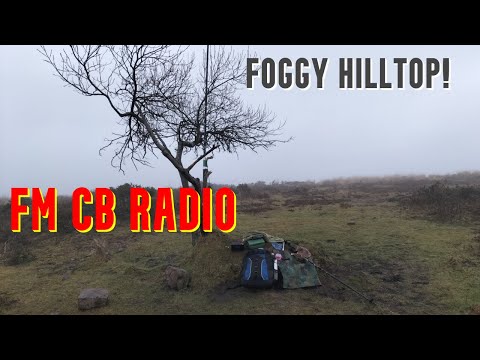 CB Radio FM Net from the top of a big hill