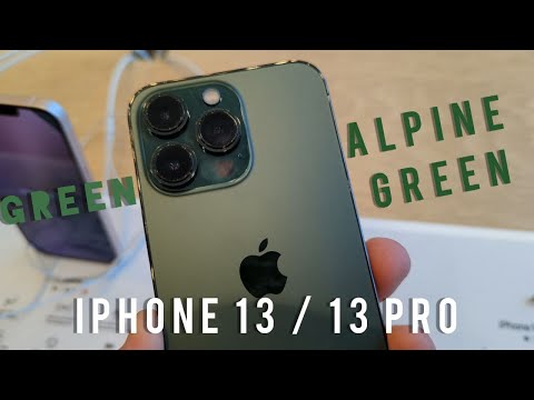 BEST iPhone 13 / 13 PRO COLORS EVER! Green & Alpine Green - First Hands-on Experience and Impression