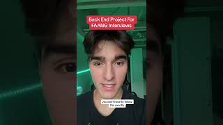 Back End Coding Project For FAANG Interviews #shorts #shortsfeed