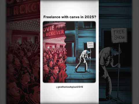 How to freelance with Canva in 2025 #canva #freelancing #fiverr