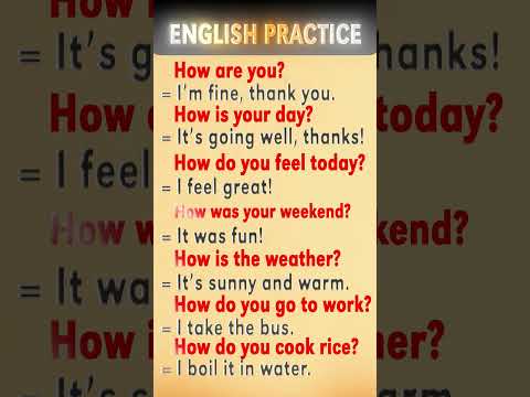 English Speaking Practice | Simple Daily Q&A for Beginners #englishpractice #shorts